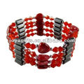 Magnetic Red Heart Wrap Bracelets &amp; Collier 36 &quot;